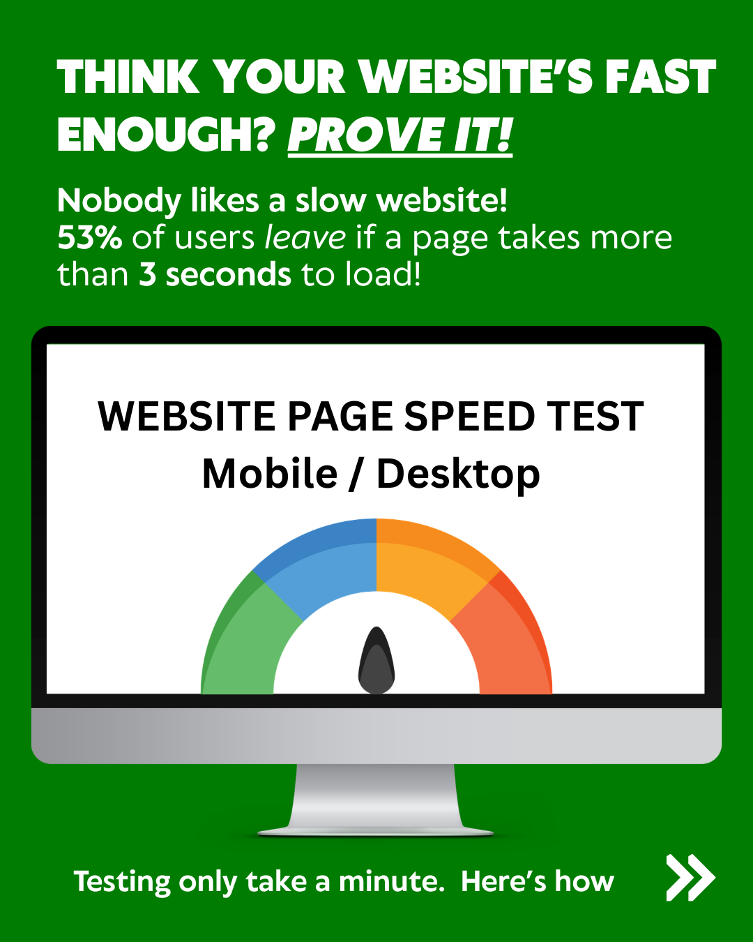 Website page loading speed