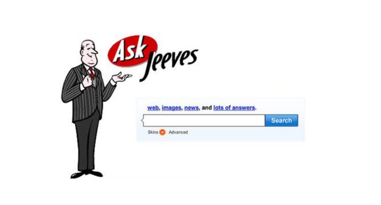 Ask Jeeves search engine